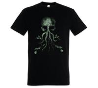 Urban Backwoods Cthulhu Bones Hommes T-Shirt Noir Taille 2XL
