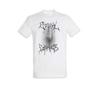 Urban Backwoods Eternal Darkness Blackmetal Forest Hommes T-Shirt Blanche Taille L