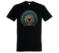 Urban Backwoods Gotham Police Department Logo Hommes T-Shirt Noir Taille L