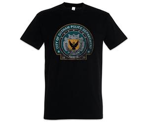 Urban Backwoods Gotham Police Department Logo Hommes T-Shirt Noir Taille L
