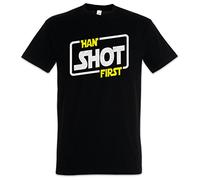 Urban Backwoods Han Shot First Hommes T-Shirt Noir Taille 2XL