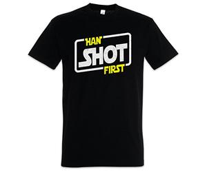 Urban Backwoods Han Shot First Hommes T-Shirt Noir Taille M