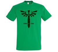 Urban Backwoods Hero of Time Hommes T-Shirt Vert Taille L