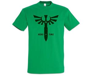 Urban Backwoods Hero of Time Hommes T-Shirt Vert Taille L