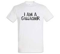 Urban Backwoods I Am A Gallagher Hommes T-Shirt Blanche Taille L