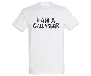 Urban Backwoods I Am A Gallagher Hommes T-Shirt Blanche Taille XL