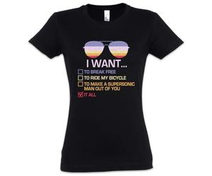 Urban Backwoods I Want to Break Free T-shirt pour femme, Noir , S