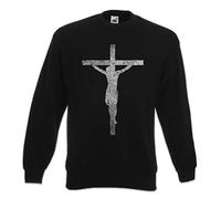 Urban Backwoods Jesus Cross Sweatshirt Pullover Sweater Pull