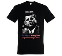 Urban Backwoods JFK Pray for Easy Lives Hommes T-Shirt Noir Taille 2XL