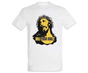 Urban Backwoods Kill Your Idols T-shirt pour homme, Blanc., M