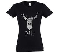 Urban Backwoods Knights of Ni Women Femme T-Shirt Noir Taille S