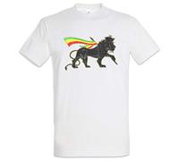 Urban Backwoods Lion of Judah IV Hommes T-Shirt Blanche Taille L