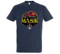 Urban Backwoods Mask Vintage Logo Hommes T-Shirt Bleu Taille 3XL
