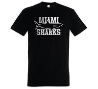 Urban Backwoods Miami Sharks Hommes T-Shirt Noir Taille XL