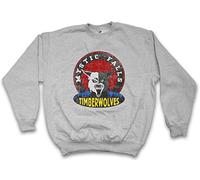 Urban Backwoods Mystic Falls Timberwolves Sweatshirt Pullover Sweater Pull Gris Taille M