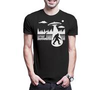Urban Backwoods Myth UFO Creatures T-shirt pour homme, Noir , L/5XL