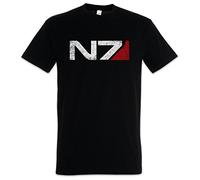 Urban Backwoods N7 Logo Hommes T-Shirt Noir Taille 2XL