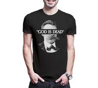 Urban Backwoods Nietzsche God is Dead T-shirt pour homme, Noir , M/5XL