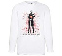 Urban Backwoods None Shall Pass T-Shirt à Manches Longues Long Sleeve Blanche Taille 3XL