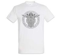 Urban Backwoods Odhin and Ravens Runes Hommes T-Shirt Blanche Taille XL