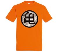 Urban Backwoods Orange Master Goku Vintage Hommes T-Shirt Orange Taille 5XL