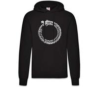 Urban Backwoods Ouroboros Hoodie Sweats à Capuche Sweat-Shirt Noir Taille XL