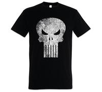 Urban Backwoods P Skull Hommes T-Shirt Noir Taille M