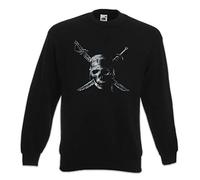Urban Backwoods Pirate Skull Sweatshirt Pullover Sweater Pull Noir Taille 3XL