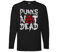 Urban Backwoods Punks Not Dead II T-Shirt à Manches Longues Long Sleeve Noir Taille L