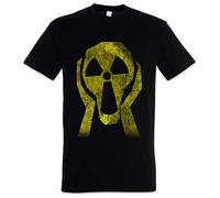 Urban Backwoods Radioactive Face Hommes T-Shirt Noir Taille S