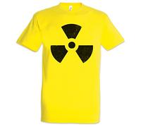 Urban Backwoods Radioactive Vintage Symbol Hommes T-Shirt Jaune Taille 2XL