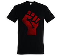Urban Backwoods Raised Fist Hommes T-Shirt Noir Taille M