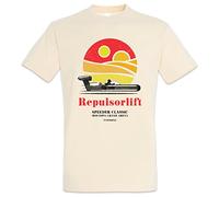 Urban Backwoods Repulsorlift Landspeeder Hommes T-Shirt Beige Taille 2XL