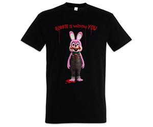Urban Backwoods Robbie The Evil Rabbit Hommes T-Shirt Noir Taille L