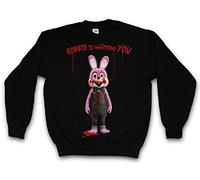 Urban Backwoods Robbie The Evil Rabbit Sweatshirt Pullover Sweater Pull Noir Taille M