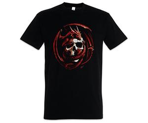 Urban Backwoods Skull & Dragon Hommes T-Shirt Noir Taille XL