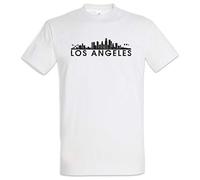 Urban Backwoods Skyline Los Angeles Hommes T-Shirt Blanche Taille M