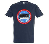 Urban Backwoods Soviet Synthesizer II Hommes T-Shirt Bleu Taille 3XL