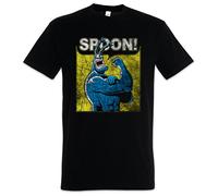 Urban Backwoods Spoon! Hommes T-Shirt Noir Taille 2XL