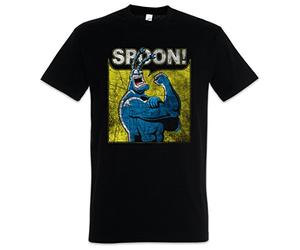 Urban Backwoods Spoon! Hommes T-Shirt Noir Taille 2XL