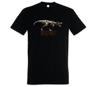 Urban Backwoods T-Rex Hommes T-Shirt Noir Taille L