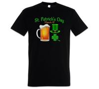 Urban Backwoods T-shirt pour homme Saint Patrick, Noir , 3XL