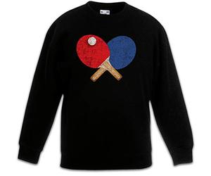 Urban Backwoods Table Tennis Tools I Kids Enfants Garçon Fille Pullover Sweat-Shirt Noir Taille 12 Ans