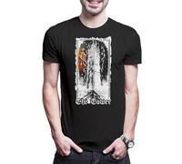 Urban Backwoods Tarot B The Tower T-shirt pour homme, Noir , XL-5XL