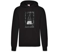 Urban Backwoods Tarot The Eye of Illuminati Hoodie Sweats à Capuche Sweat-Shirt Noir Taille 2XL