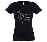 Urban Backwoods Templar I Girlie Women Women Girlie Femme T-Shirt - Ordre du Temple Templiers Chevalier Cross Knight Ordo Orden Crusade Crusader Tailles S - 5XL