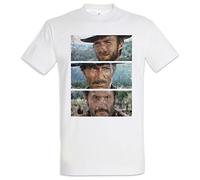 Urban Backwoods The Good The Bad and The Ugly II Hommes T-Shirt Blanche Taille 5XL
