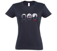 Urban Backwoods Three Doctors Women Femme T-Shirt Bleu Taille 2XL