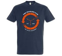 Urban Backwoods Time Travelers Club Hommes T-ShirtBleu Taille L