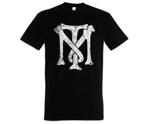 Urban Backwoods Tony Montana TM Logo Hommes T-Shirt Noir Taille XL